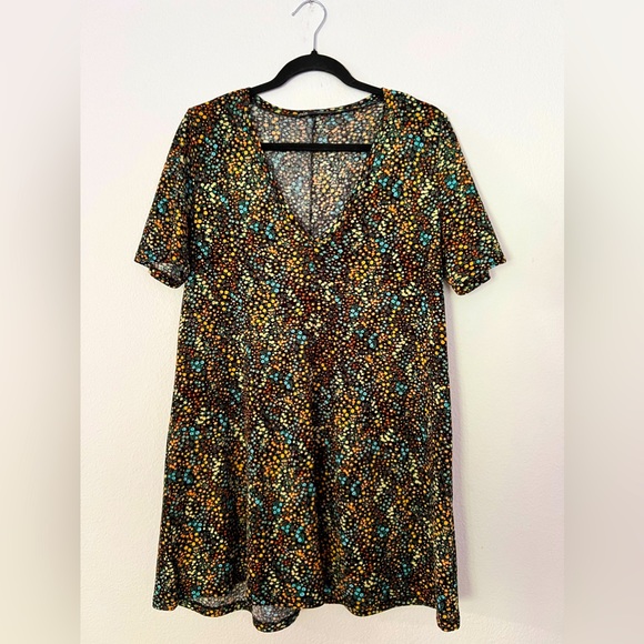 ZARA Black Floral Dress - Picture 1 of 4